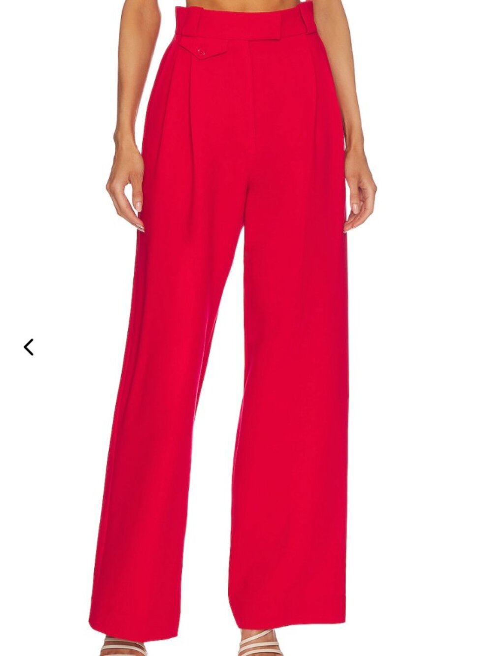 Shona Joy Irena Highwaisted Tailored Pant in Roma Red